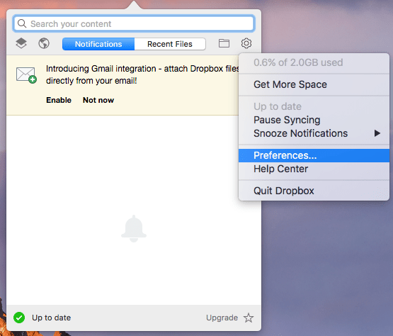 remove dropbox from mac