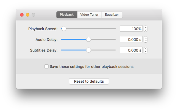 adjust playback