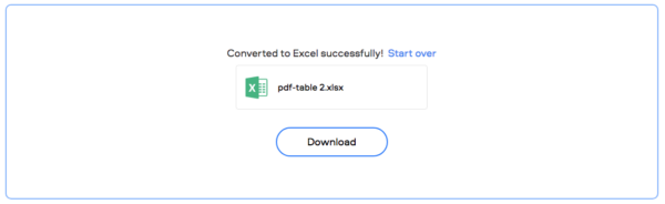 convert pdf to excel online free google