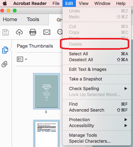 Pdf delete pages from How to