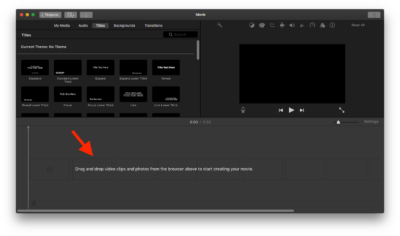 how to add watermark in imovie