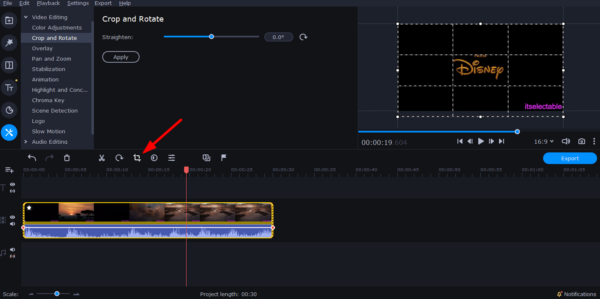 how do i crop video in imovie