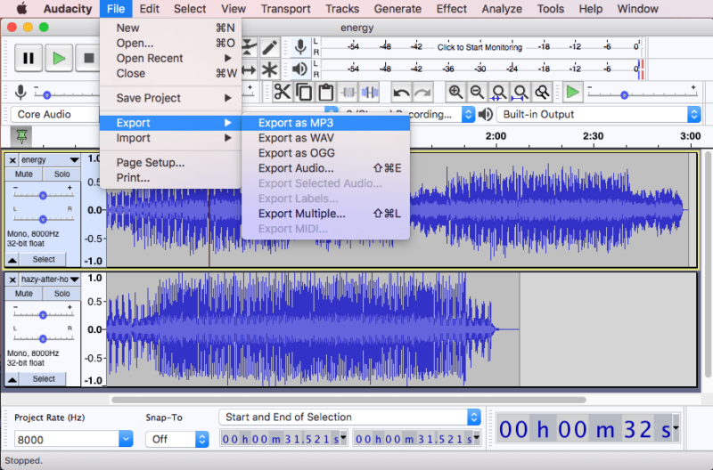 audacity install ffmpeg library