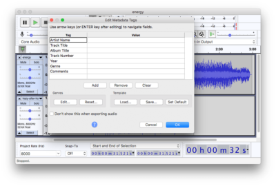 audacity mac ffmpeg library not found