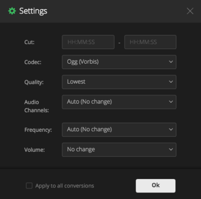 freac ogg quality settings
