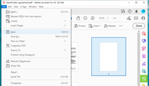 add blank page to pdf adobe 5