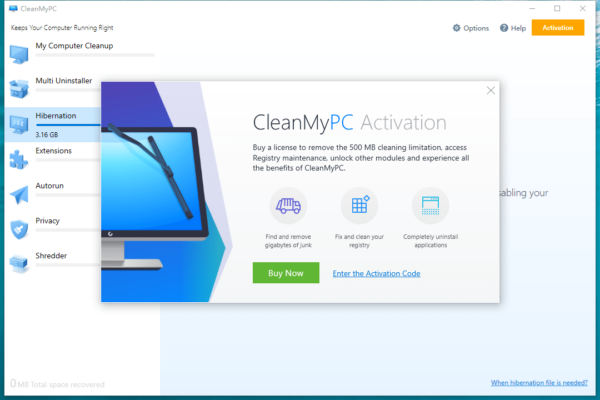 cleanmypc free limit