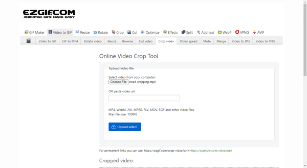 crop video windows online 1