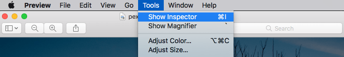 how to find the dpi of a photo on mac
