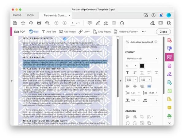 delete scanned pdf text adobe 3