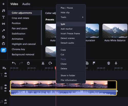 convert to time lapse movavi 2