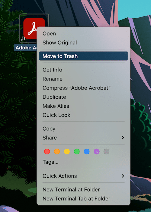 uninstall adobe app mac 1