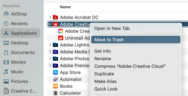 uninstall adobe app mac 3