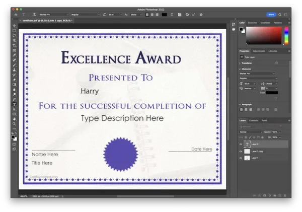 edit certificate ps 5