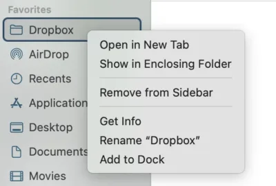 remove dropbox from mac 13