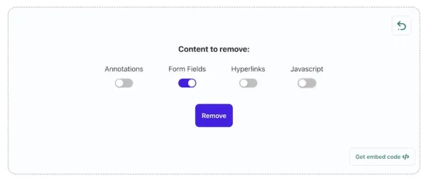 remove fillable fields online 2
