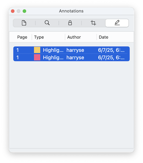 remove pdf highlight mac 2