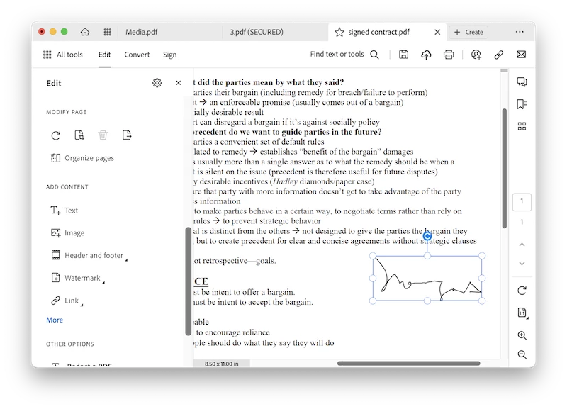 copy pdf signature adobe 2