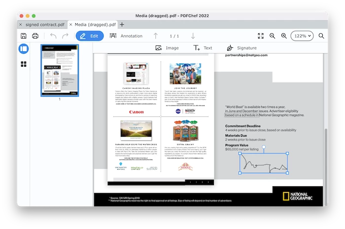 copy pdf signature pdfchef 4