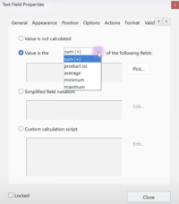 excel to fillable pdf formula