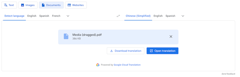 translate pdf to chinese free 2