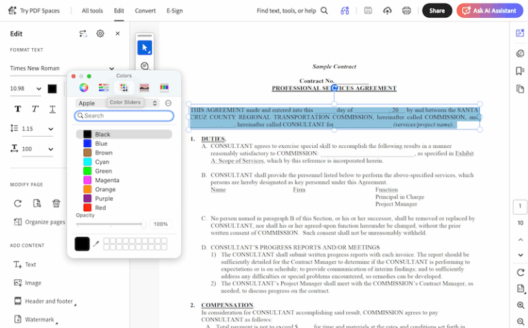 How to Change Font Color in PDF (Text Box Incl.) [2026] - itselectable