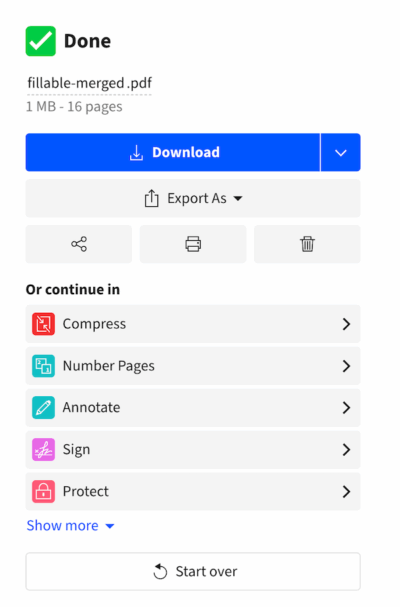 merge pdf online 3