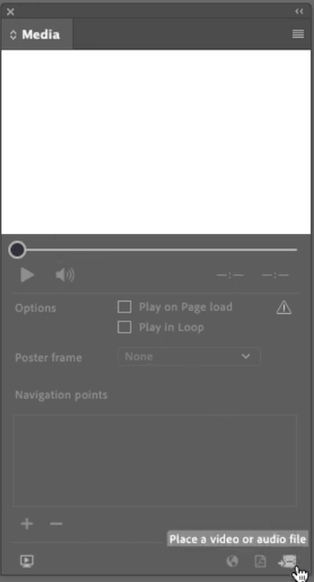 embed video indesign 2